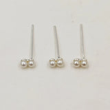 925 Silver Pearl Nostril Stud Nose Pin Body Jewelry 20pcs