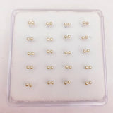 925 Silver Pearl Nostril Stud Nose Pin Body Jewelry 20pcs