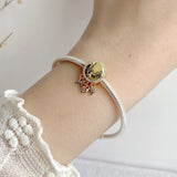 925 Silver Pendant Mother's Beaded Bracelet DIY Jewelry