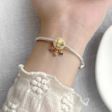 925 Silver Pendant Mother's Beaded Bracelet DIY Jewelry