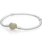 925 Sterling Silver Pendant Bracelet Snake Chain Ladies Jewelry