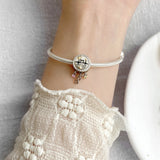 925 Silver Heartbeat Wave Bracelet DIY Jewelry Accessory
