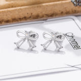925 Silver Rosette Earring Diamond Jewelry For Women Chomel