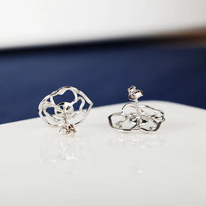 925 Sterling Silver Semi Mount Earrings for 8-11mm Pearl/Round Beads