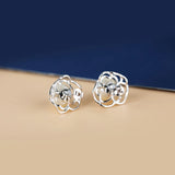 925 Sterling Silver Semi Mount Earrings for 8-11mm Pearl/Round Beads