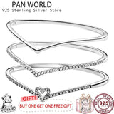 925 Sterling Silver Love Wishing Bone V-Shaped Women's Bracelet