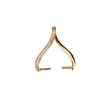 925 Silver Zircon Jade Pendant DIY Jewelry