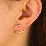 925 Silver Girl Women Earrings Minimal Delicate