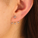 925 Silver Girl Women Earrings Minimal Delicate