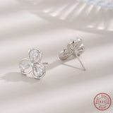 925 Silver Water Drop Zircon Earrings - Elegant Jewelry for Women