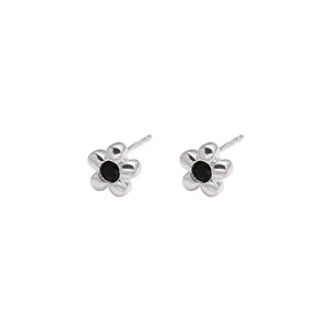 925 Sterling Silver Flower Earrings Small Cold Female Korea Jewelry