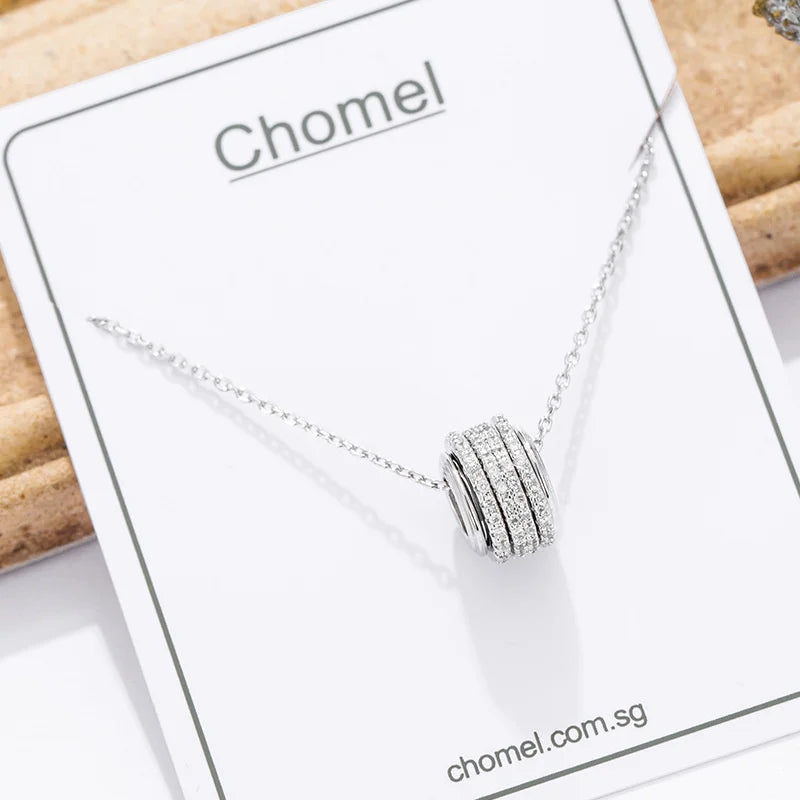 925 Silver Small Waist Necklace Full Diamond Choker for Women