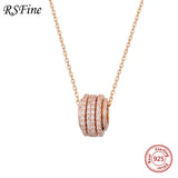 925 Silver Small Waist Necklace Full Diamond Choker for Women