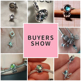 925 Silver Space Cat Charm Pendant Bracelet DIY Jewelry