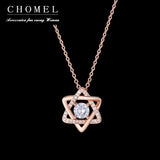 925 Silver Star Necklace 5 Pointed Choker Singapore Chomel Fine Jewelry