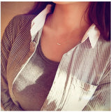 925 Silver Three Box Necklace Pendant Clavicle Chain