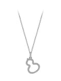 925 Silver Vintage Chinese Gourd Pendant Necklace