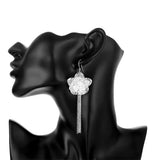 925 Silver Wedding Retro Woman Necklace Earring Ring Set