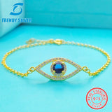 925 Silver CZ Bracelet for Women Daisy Flower Love