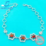 925 Silver CZ Bracelet for Women, Daisy Flower Love Jewelry