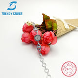 925 Silver Evil Eye Bracelet with CZ Zirconia for Women