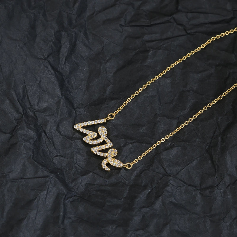 925 Sterling Silver LOVE Necklace European and American Jewelry