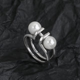 925 Silver Pearl Necklace for Women - Stacked Light Jewelry