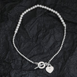 925 Silver Pearl Necklace for Women - Stacked Light Jewelry