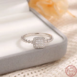 925 Silver Zircon Infinite Symbol Ring for Women