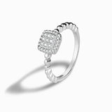 925 Silver Zircon Infinite Symbol Ring for Women