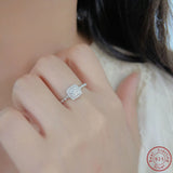 925 Silver Zircon Infinite Symbol Ring for Women