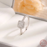 925 Silver Zircon Infinite Symbol Ring for Women