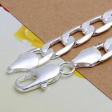 Silver 12MM Chain Bracelet Joker Charm Personalized Female Jewelry