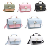 Cow Leather Top-Handle Bag Ladies Shoulder Straps Satchel