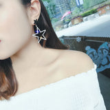 Exaggerated 5-Pointed Star Ear Nail Female Earrings