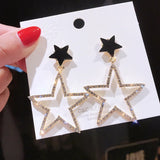 Exaggerated 5-Pointed Star Ear Nail Female Earrings