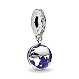925Silver Charm Robot Bead Fit Bracelet Women Jewelry Rocket Space Astronaut