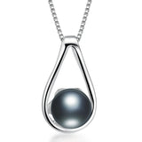 925 Silver Necklace Pendant Natural Freshwater Pearl Jewelry