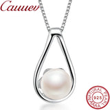 925 Silver Necklace Pendant Natural Freshwater Pearl Jewelry