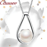 925 Silver Necklace Pendant Natural Freshwater Pearl Jewelry