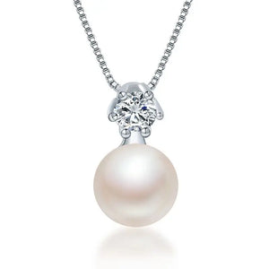 925 Sterling Silver Necklace Pendant with Natural Freshwater Pearl