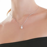 925 Sterling Silver Necklace Pendant with Natural Freshwater Pearl