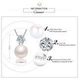 925 Sterling Silver Necklace Pendant with Natural Freshwater Pearl