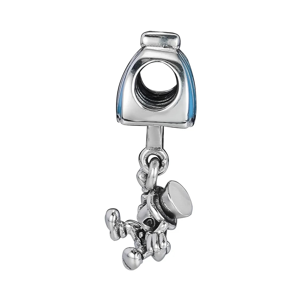 Sterling Silver Jiminy Cricket Dangle Charm Bead for European Bracelets