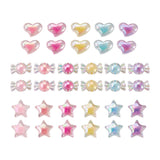 92pcs Acrylic Beads Star/Candy/Heart in Bead Mix for DIY Jewelry Making