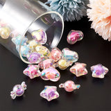 92pcs Acrylic Beads Star/Candy/Heart in Bead Mix for DIY Jewelry Making