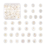 92pcs/Box Freshwater Shell Letter Number Charms Pendant DIY Necklace Bracelet
