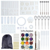 94 Pcs Silicone Casting Resin Molds And Tools Set Glitter Sequins