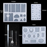94 Pcs Silicone Casting Resin Molds And Tools Set Glitter Sequins