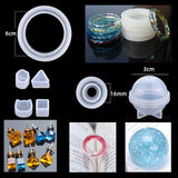 94 Pcs Silicone Casting Resin Molds And Tools Set Glitter Sequins